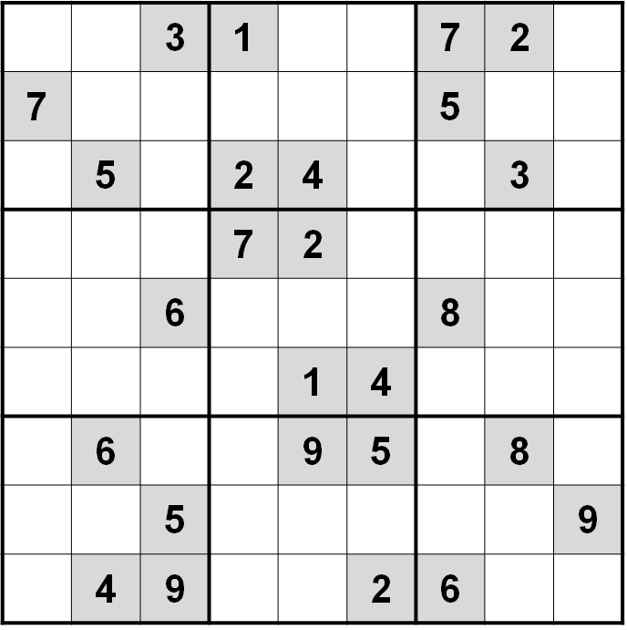 Sudoku minimal